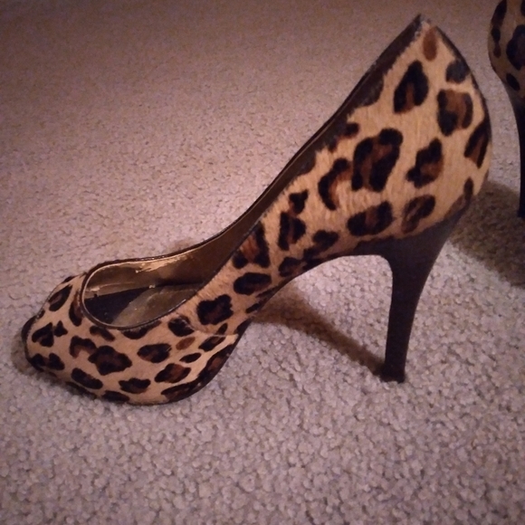 Nine West leopard print heels - Picture 6 of 9